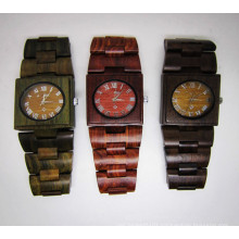 Hlw072 OEM Men′s and Women′s Wooden Watch Bamboo Watch High Quality Wrist Watch